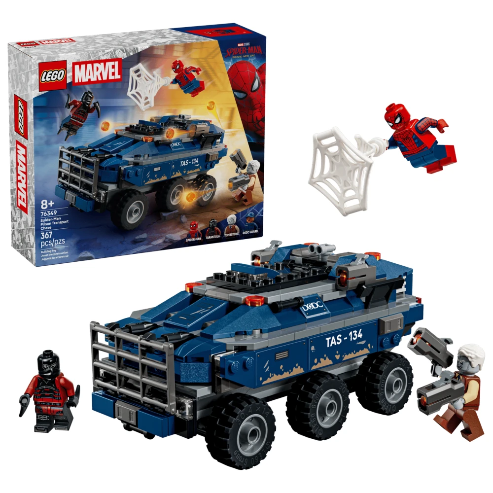 LEGO Super Heroes Spider-Man Prison Transport Chase 76349 — შეფუთვის ფოტო